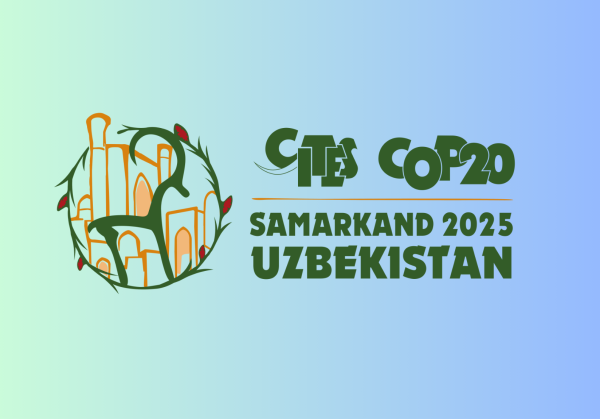 Logo der CITES COP 20 Samrakand, 2025
